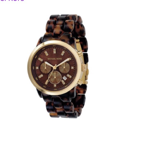 COPY - Michael Kors tortoise shell/gold accent wa… - Picture 4 of 4